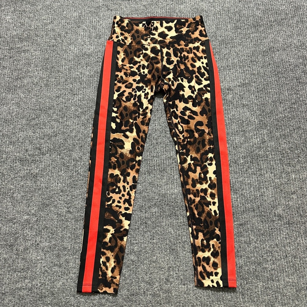 Calvin‎ Klein Performance Leopard Print Leggings XS Wick Stripe Active Low Rise